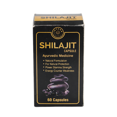 Shilajit Ayurvedic Capsules (60 Capsules) – Boost Stamina, Energy & Natural Protection