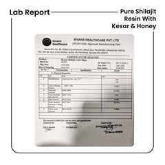 Pure Shilajit Resin With Kesar & Honey (20g)
