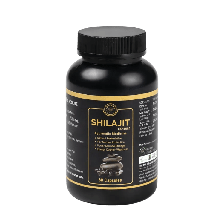 Shilajit Ayurvedic Capsules (60 Capsules) – Ayurvedic Wellness Supplement - Ytaliti Ayurveda