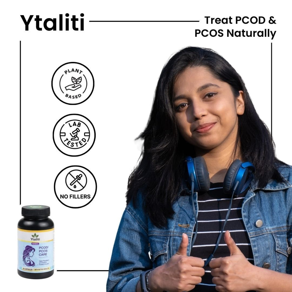 Ytaliti Herbal PCOD/PCOS Care Capsules – Women’s Herbal Supplement, (60 Capsules) - Ytaliti Ayurveda