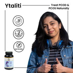 Ytaliti Herbal PCOD/PCOS Care Capsules – Women’s Herbal Supplement, (60 Capsules) - Ytaliti Ayurveda