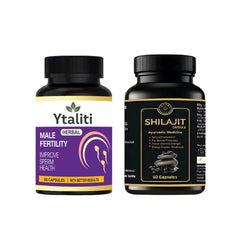 Male Fertility kit || Male Fertility Capsules & Shilajit Ayurvedic Capsule - Ytaliti Ayurveda
