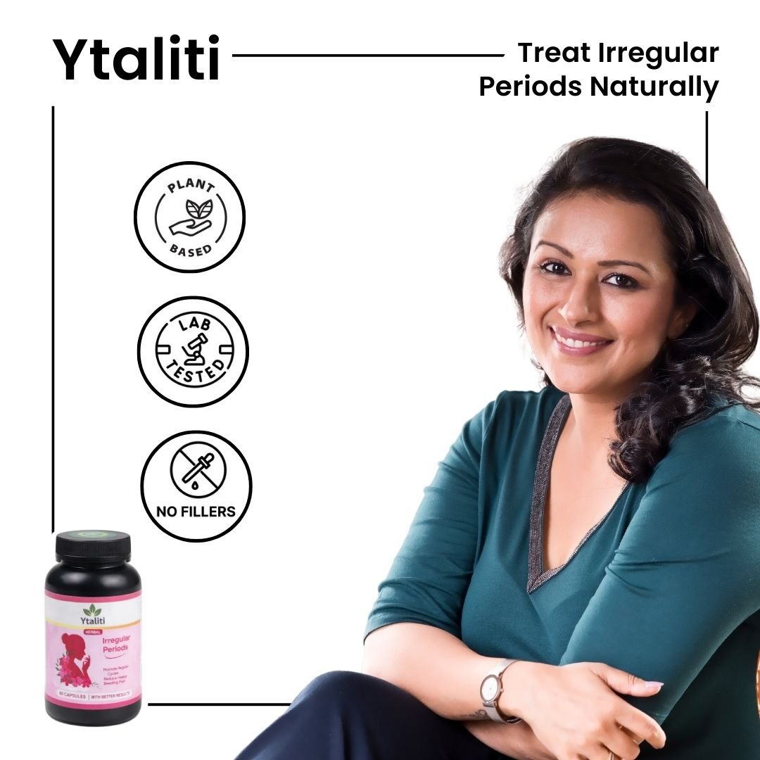 Ytaliti Herbal Irregular Periods Care Capsules for Women – Herbal Supplement (60 Capsules) - Ytaliti Ayurveda